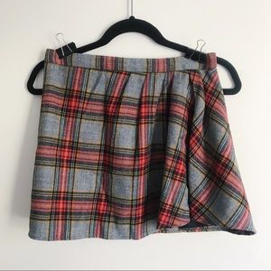 NWOT J.Crew wool plaid skirt